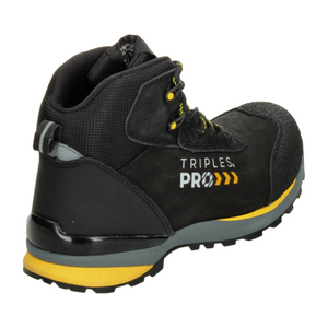 Bota Industrial Triples pro Hombre Negro Trabajo Para Caballero