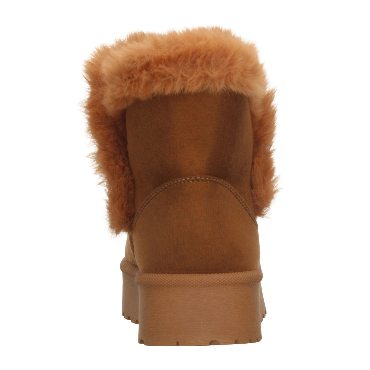 Botín Perugia Dama Camel Café Casual Invierno Peluche Mujer, foto 7 de 10