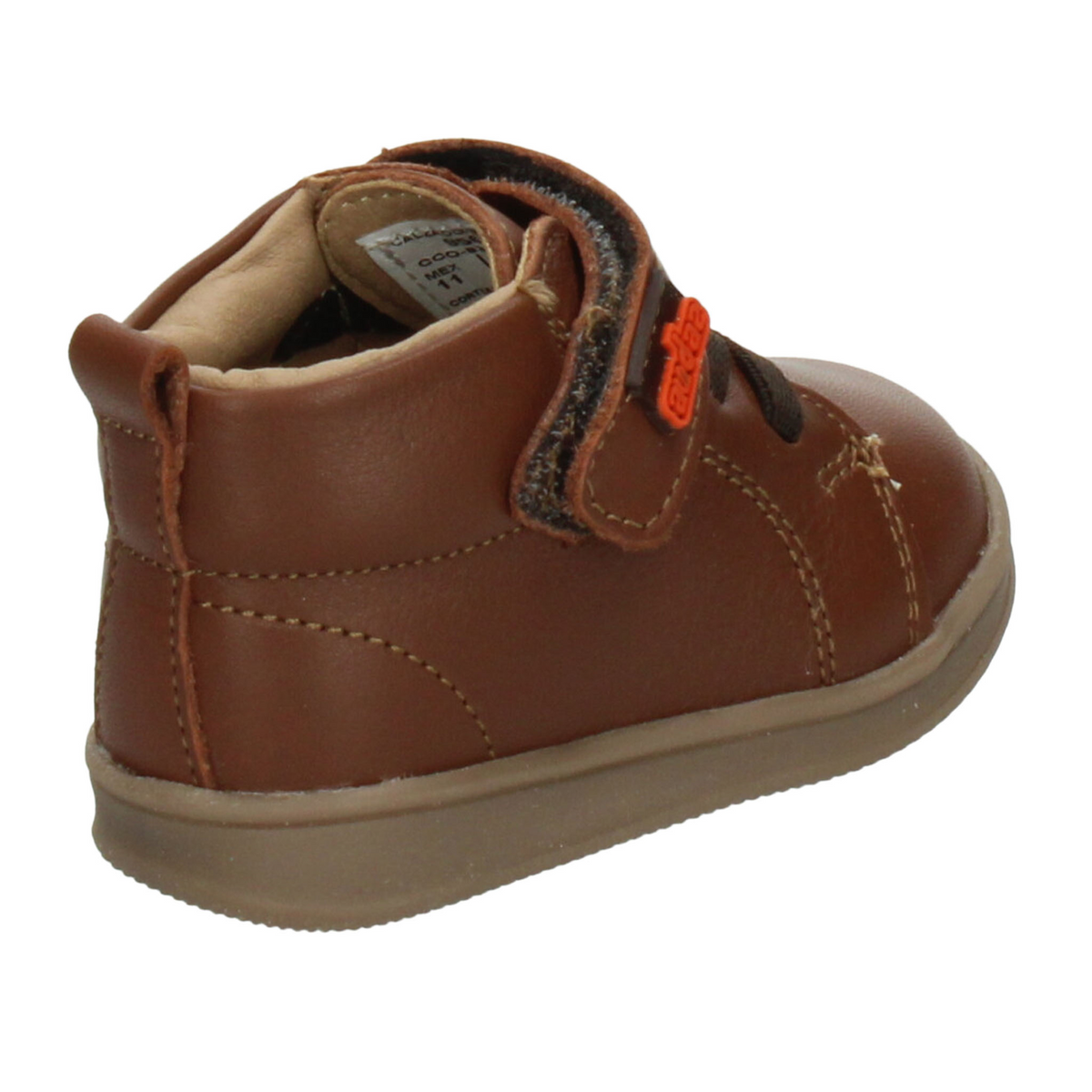 Bota Coqueta Niño Café Casual Cinta Adhesiva Infantil T11-14, foto 3 de 10