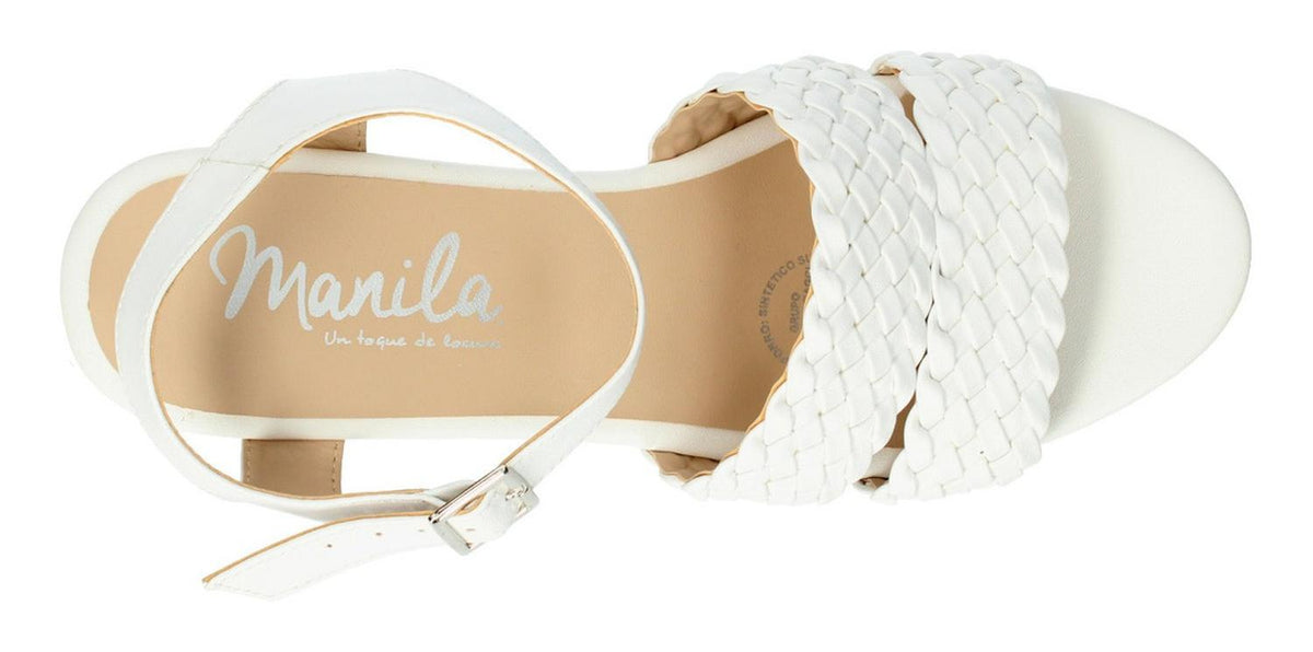 Sandalia Manila Para Mujer 632 Blanco [mla290], foto 5 de 6