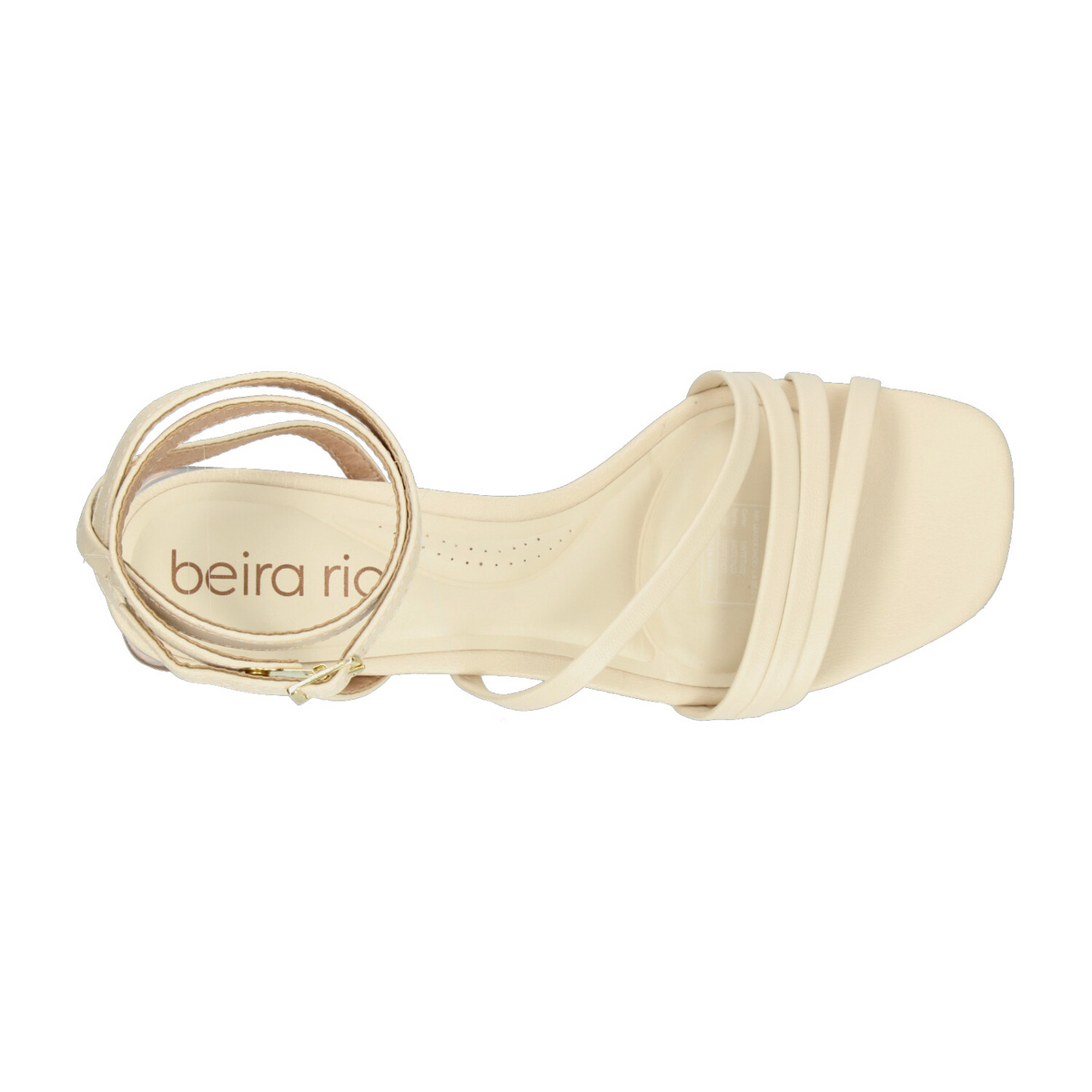 Sandalias Dama Beira Rio Crema Casual Mujer, foto 8 de 10