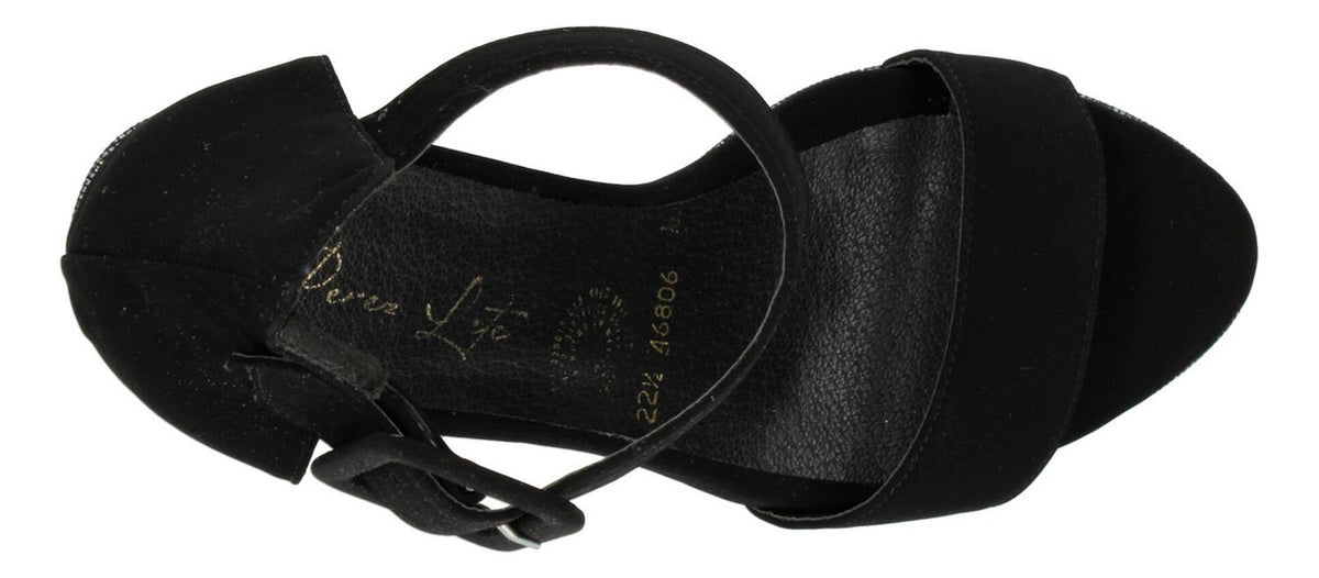 Sandalias De Fiesta Perez Lete Negro Para Mujer [plt351], foto 8 de 9