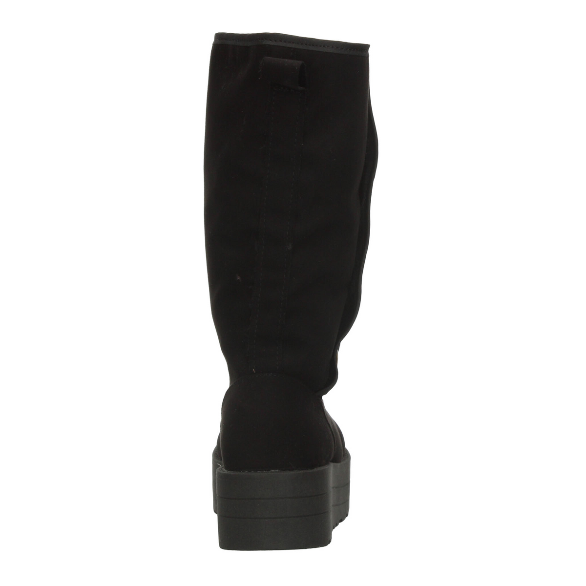 Bota Rojo Cereza Dama Negro Invierno Plataforma Casual Mujer, foto 7 de 10