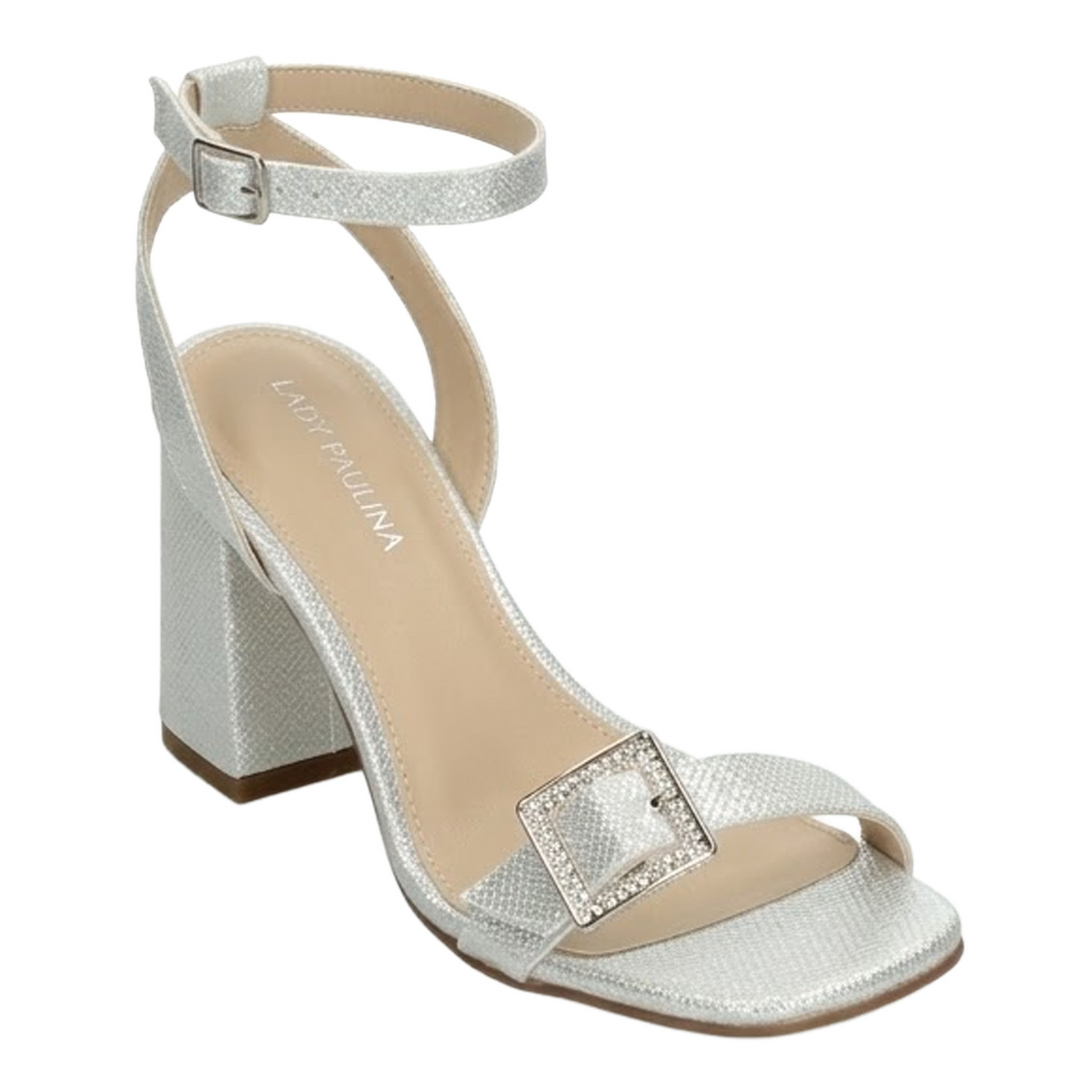 Zapatilla Lady Paulina Dama Plateada Fiesta Mujer, foto 4 de 10