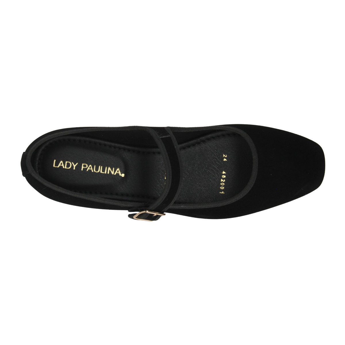 Flats Paulina Mary Jane Dama Negro Casual Gamuza Mujer, foto 8 de 10