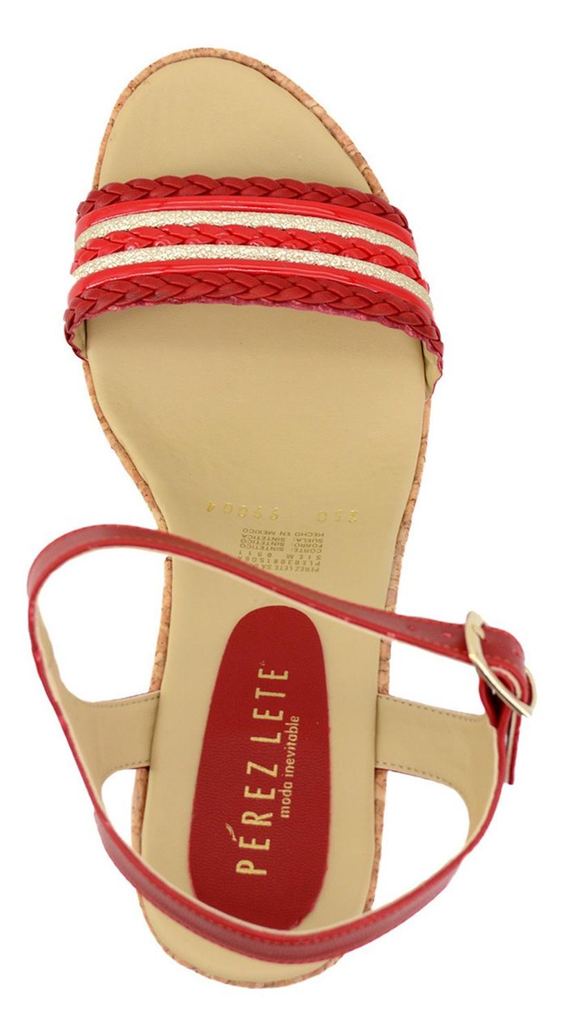 Sandalias Perez Lete Para Mujer 99004 Rojo [plt162], foto 5 de 6