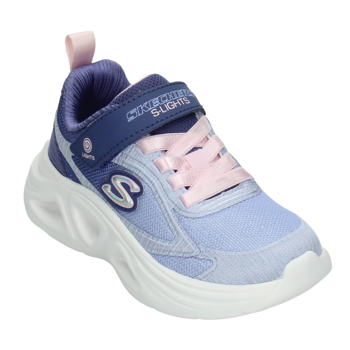 Tenis Skechers Sola Glow 2.0 Niña Lavanda Casual Led Infantil T17-22, foto 4 de 10