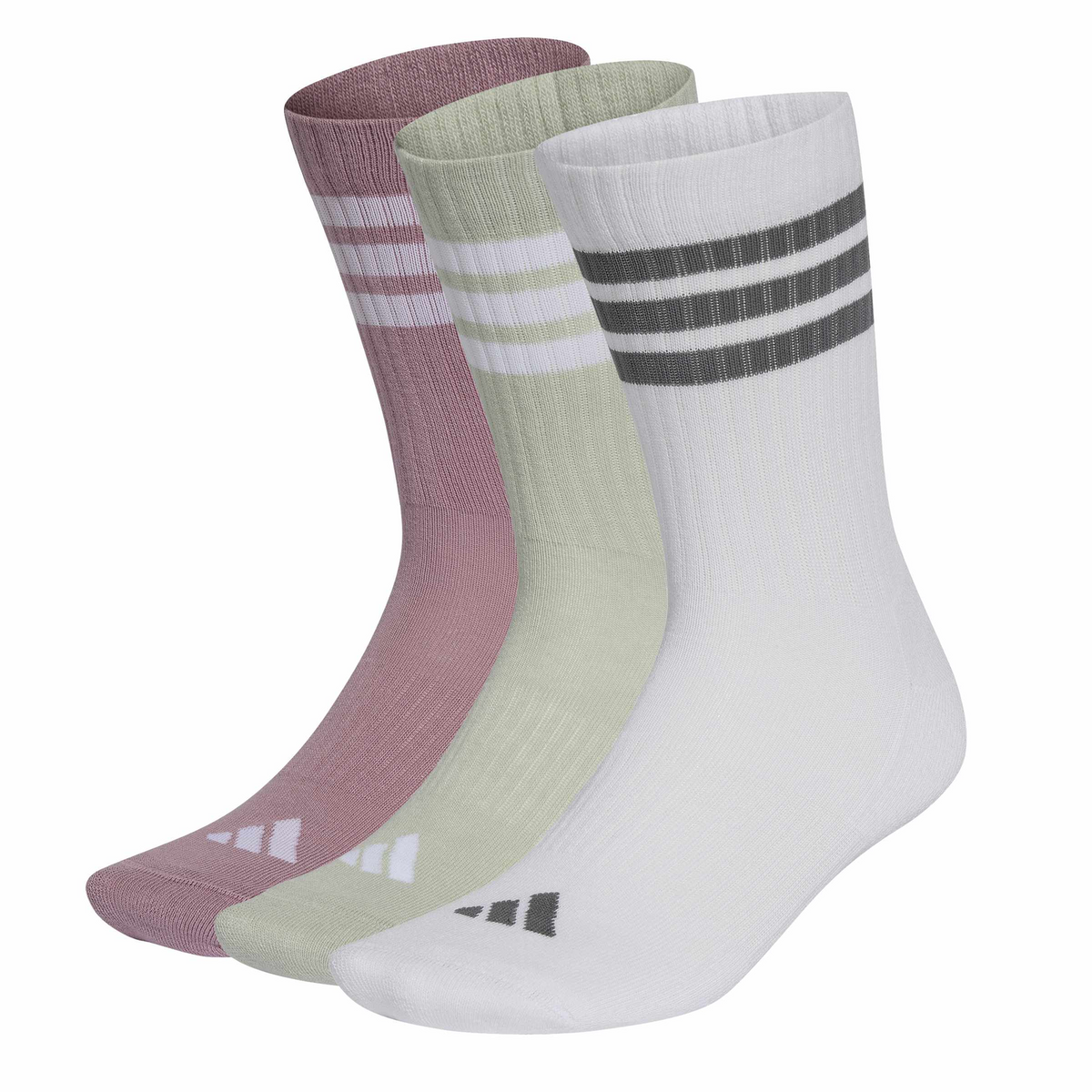 Calcetas Adidas Dama Multicolor 3 Pares Acolchados Largos Mujer, foto 1 de 10