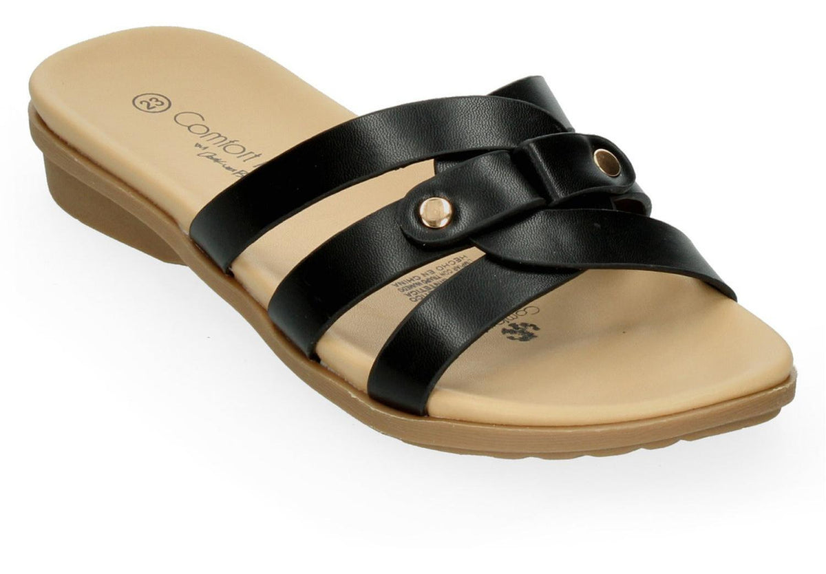 Sandalias Confort Fit Para Mujer 18514 Negro [fit66], foto 6 de 10