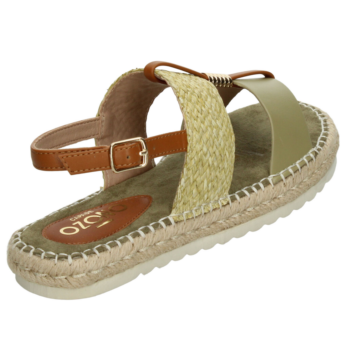 Sandalias Ozono Dama Verde Casual Para Mujer, foto 3 de 10