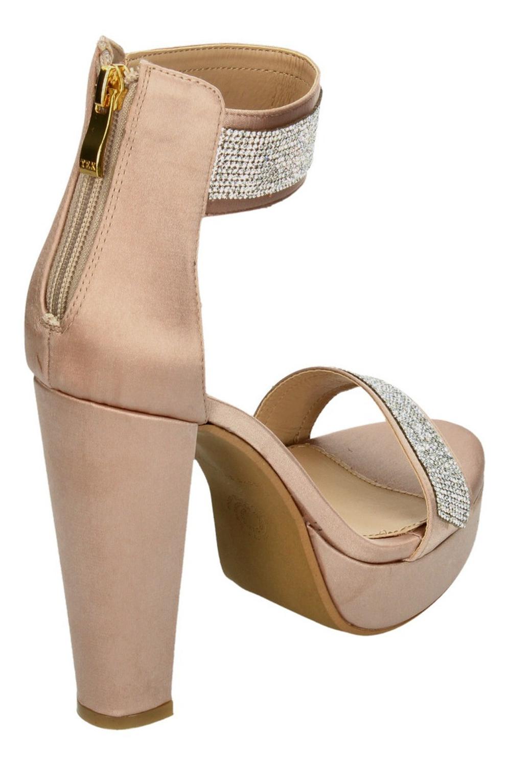 Sandalias De Fiesta Manila Para Mujer 7079 Rosa [mla329], foto 5 de 10