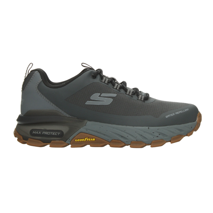 Tenis Skechers Max Protect Hombre Gris Senderismo Outdoor Caballero