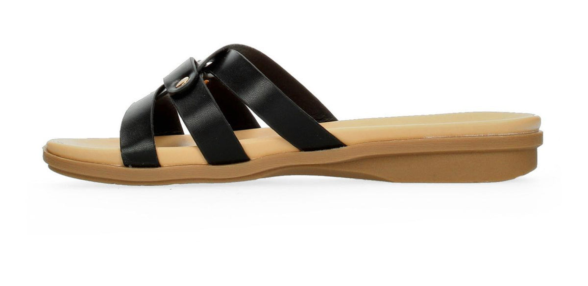Sandalias Confort Fit Para Mujer 18514 Negro [fit66], foto 4 de 10