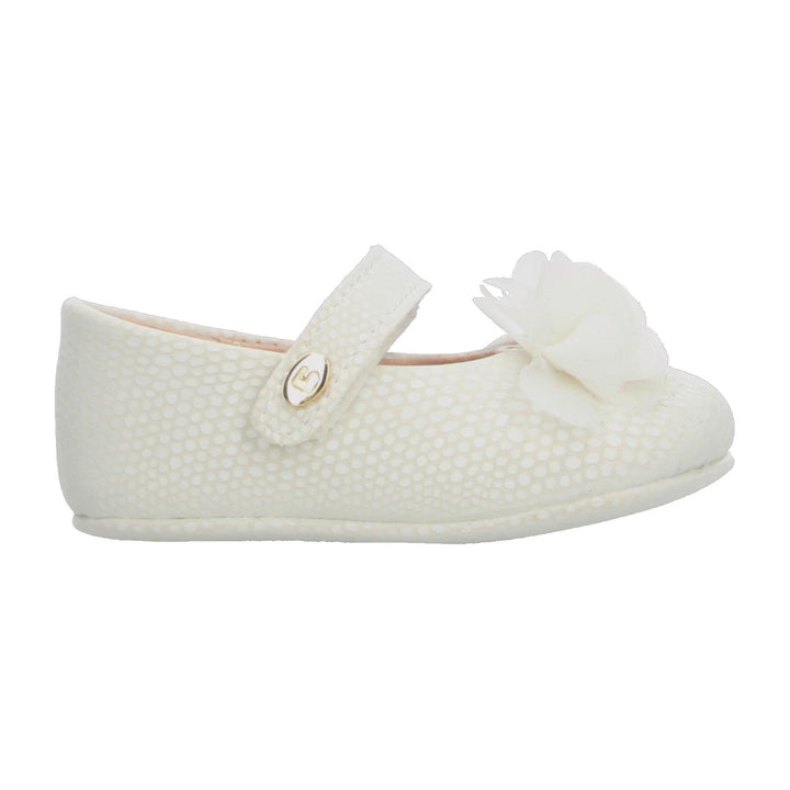 Zapato Coqueta Niña Blanco Ceremonia Infantil T10-12
