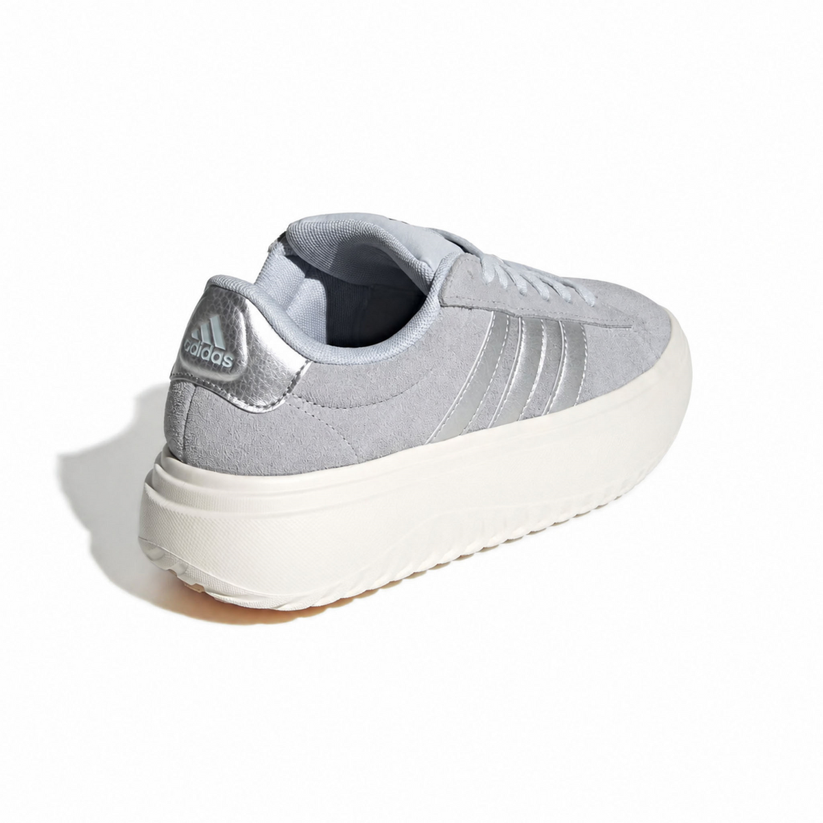 Tenis Adidas Grand Court Platform Dama Gris Casual Para Mujer, foto 3 de 10