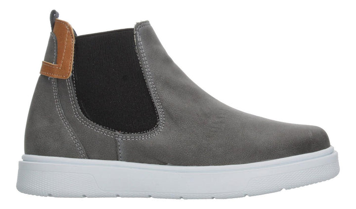Botas Niño Blasito Gris Casual Chelsea Slip On Zipper