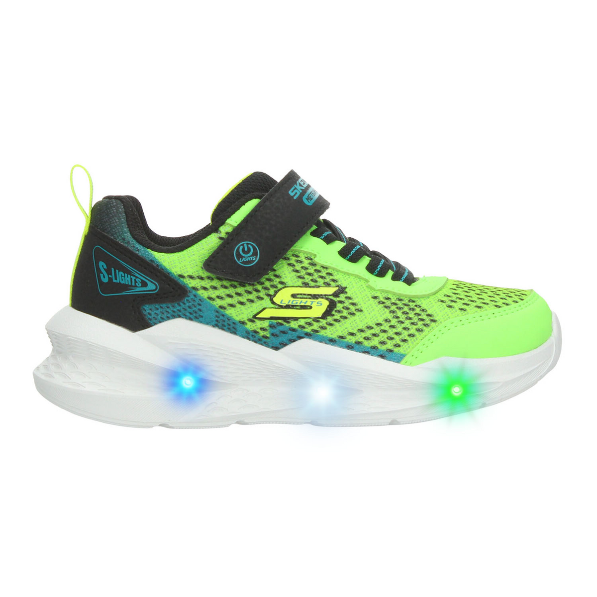 Tenis Skechers Meteor-Lights 2.0 Niño Verde Casual Led Infantil T17-22, foto 10 de 10
