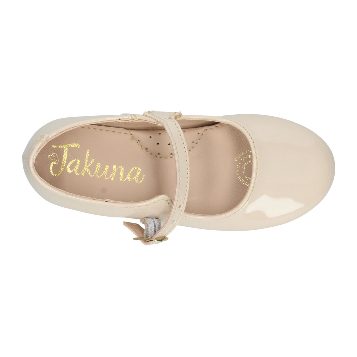 Flat Jakuna Niña Beige Casual Mary Jane Hebilla Infantil T18-22, foto 8 de 10