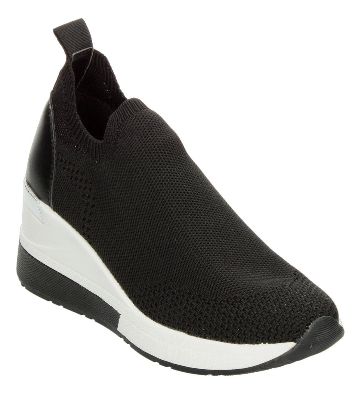 Tenis Mujer Berlin Con Plataforma Platform Color Negro Con Blanco Cómodo Casual, foto 4 de 10