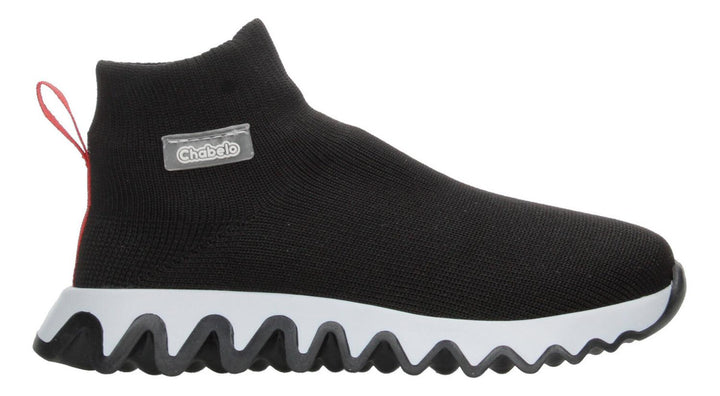 Tenis Chabelo Negro Para Niño Casual Moderno Ligero Comodo Practico Resistente Flexible Sin Agujetas
