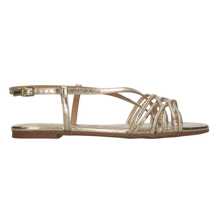Sandalias Vizzano Dama Dorado Casual Para Mujer