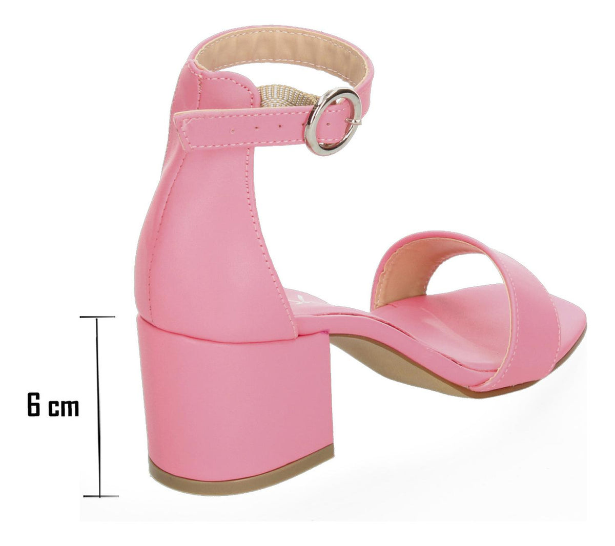 Sandalias Gosh Rosa Con Tacon Ajuste Hebilla Para Mujer, foto 4 de 8