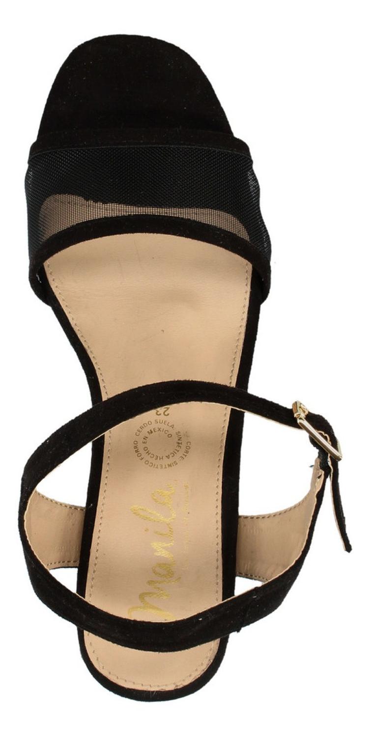 Sandalias De Fiesta Manila Para Mujer 973 Negro [mla326], foto 8 de 10