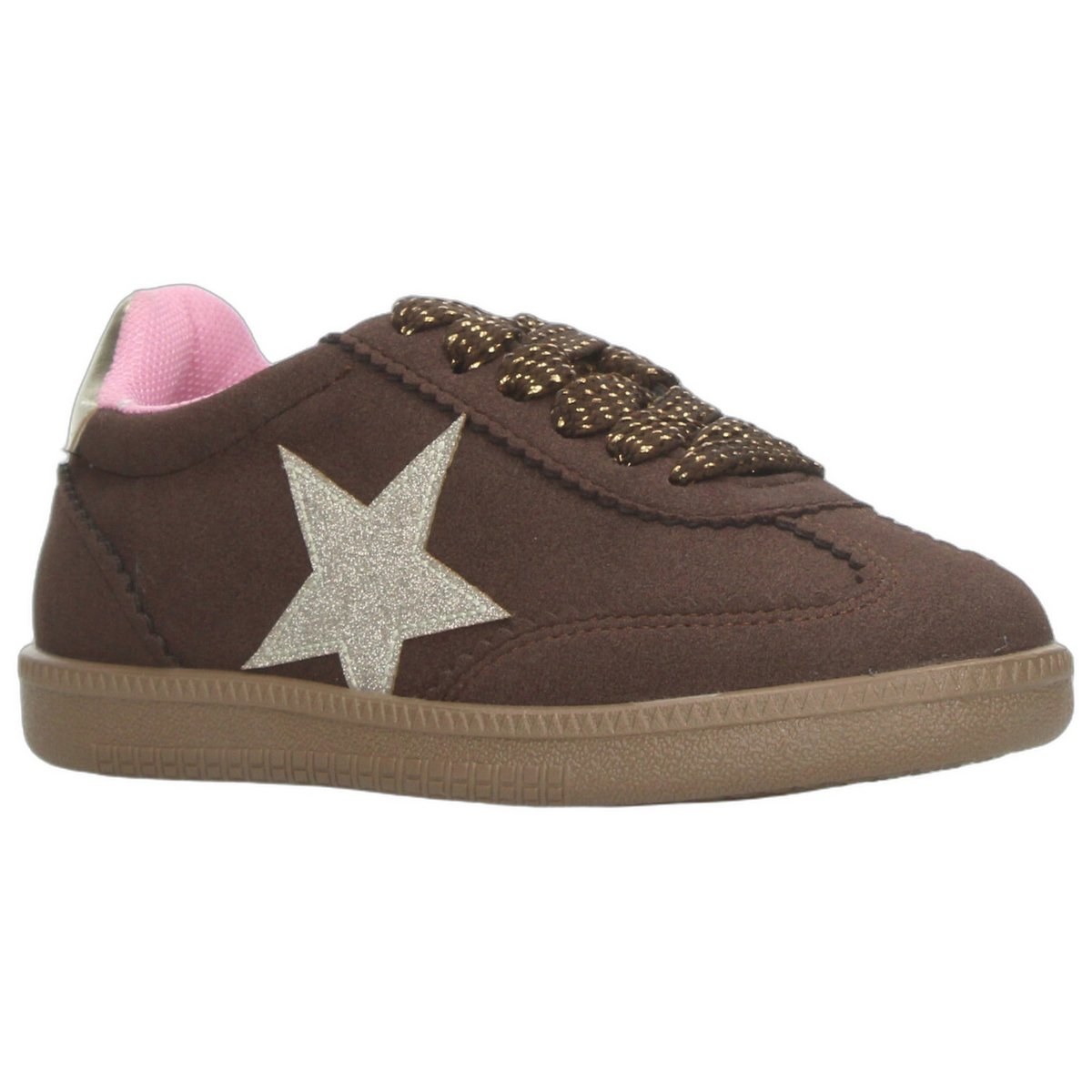 Tenis Vavito Niña Café Casual Cinta Estrella Infantil T18-22, foto 2 de 10