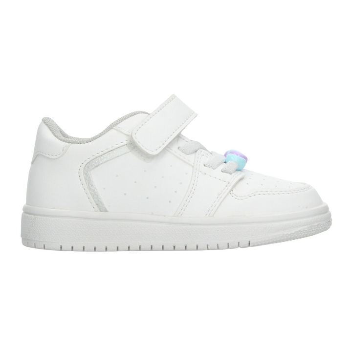 Tenis Vavito Niña Blanco Cinta Adhesiva Escolar Infantil T18-22