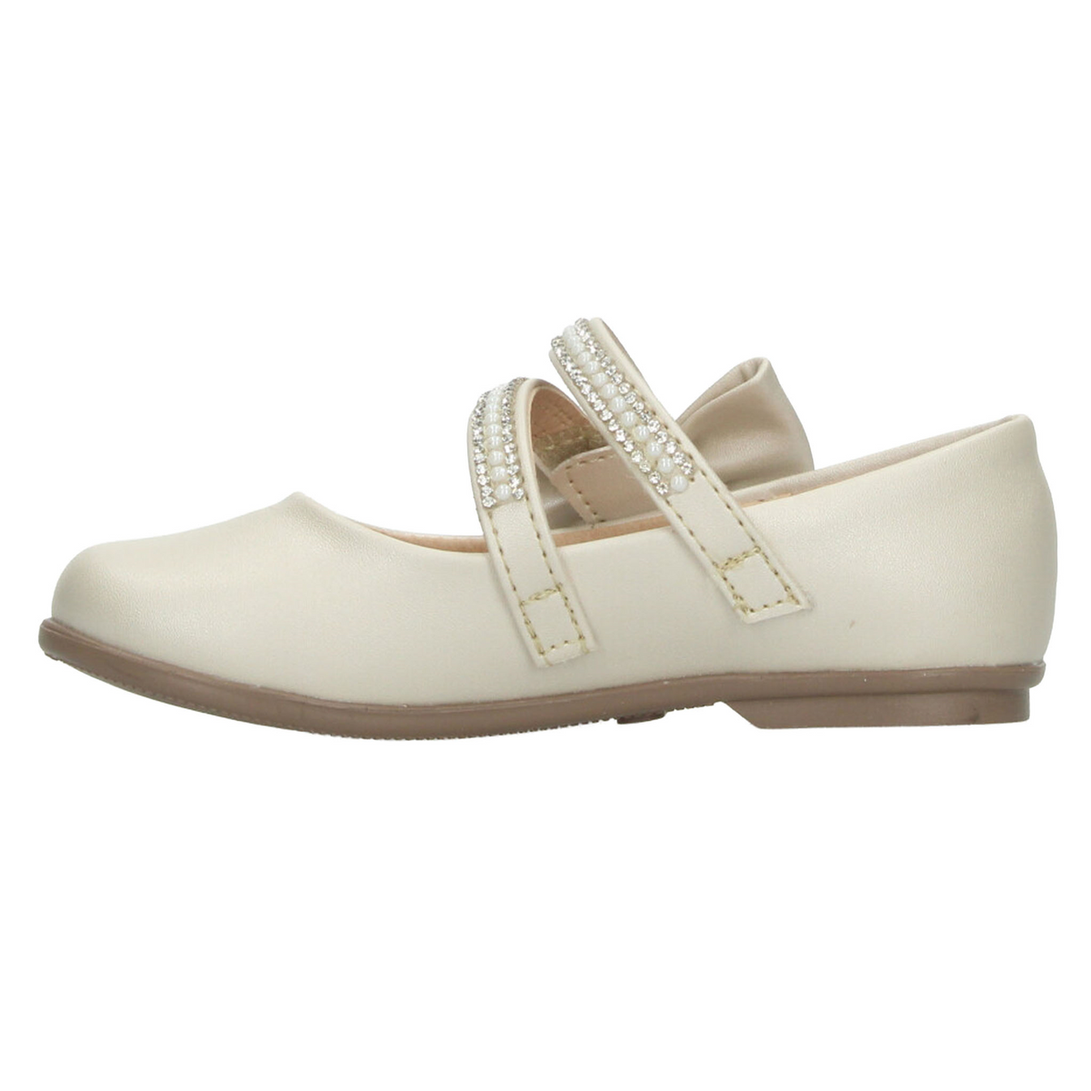Flat Vavito Niña Beige Ceremonia Formal Infantil T15-18, foto 5 de 10