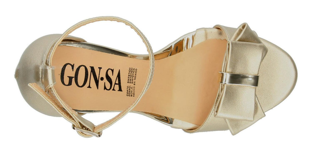 Sandalias De Fiesta Gonsa Dorado Para Mujer [gns136], foto 9 de 11