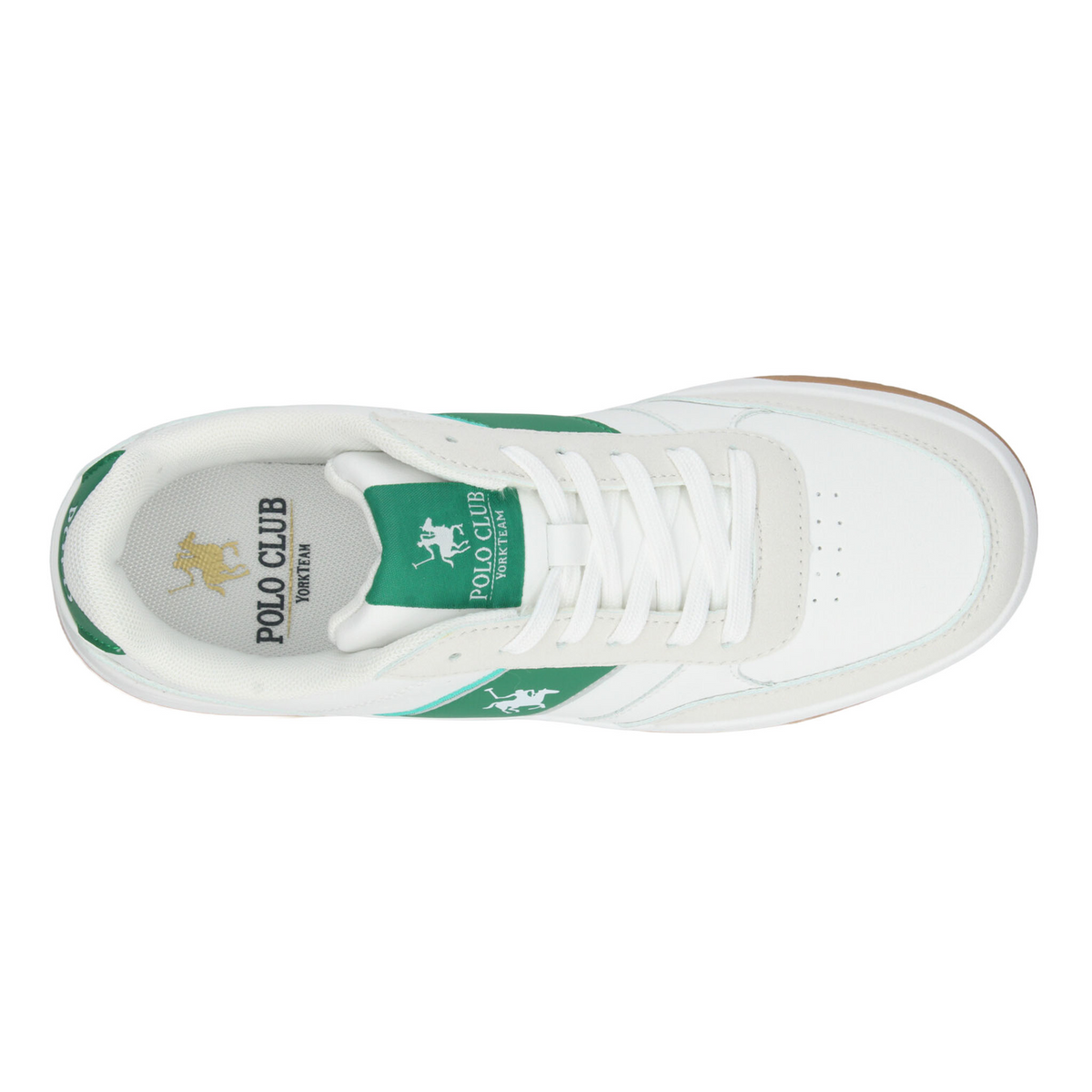 Tenis Polo Hombre Blanco Verde Casual Para Caballero, foto 8 de 10