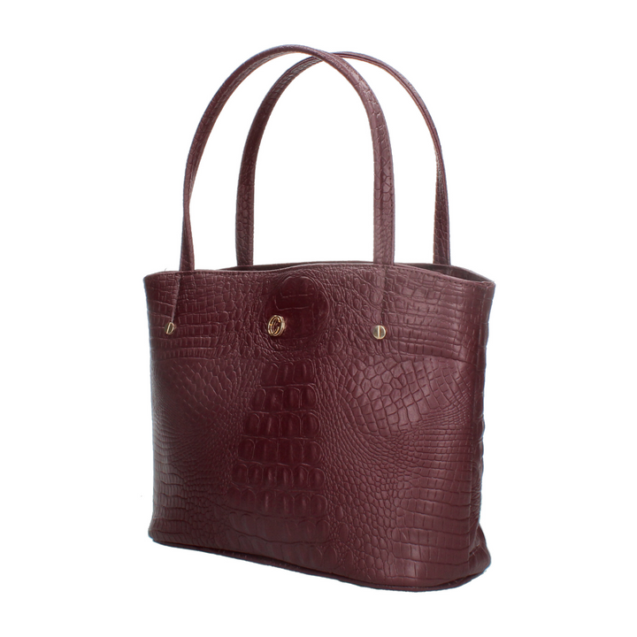 Bolsa Dama Casual Ferretina Roja Vino Para Mujer