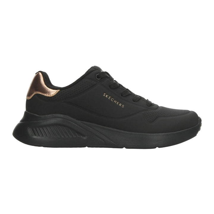 Tenis Skechers Uno Lite Dama Negro Casual Para Mujer
