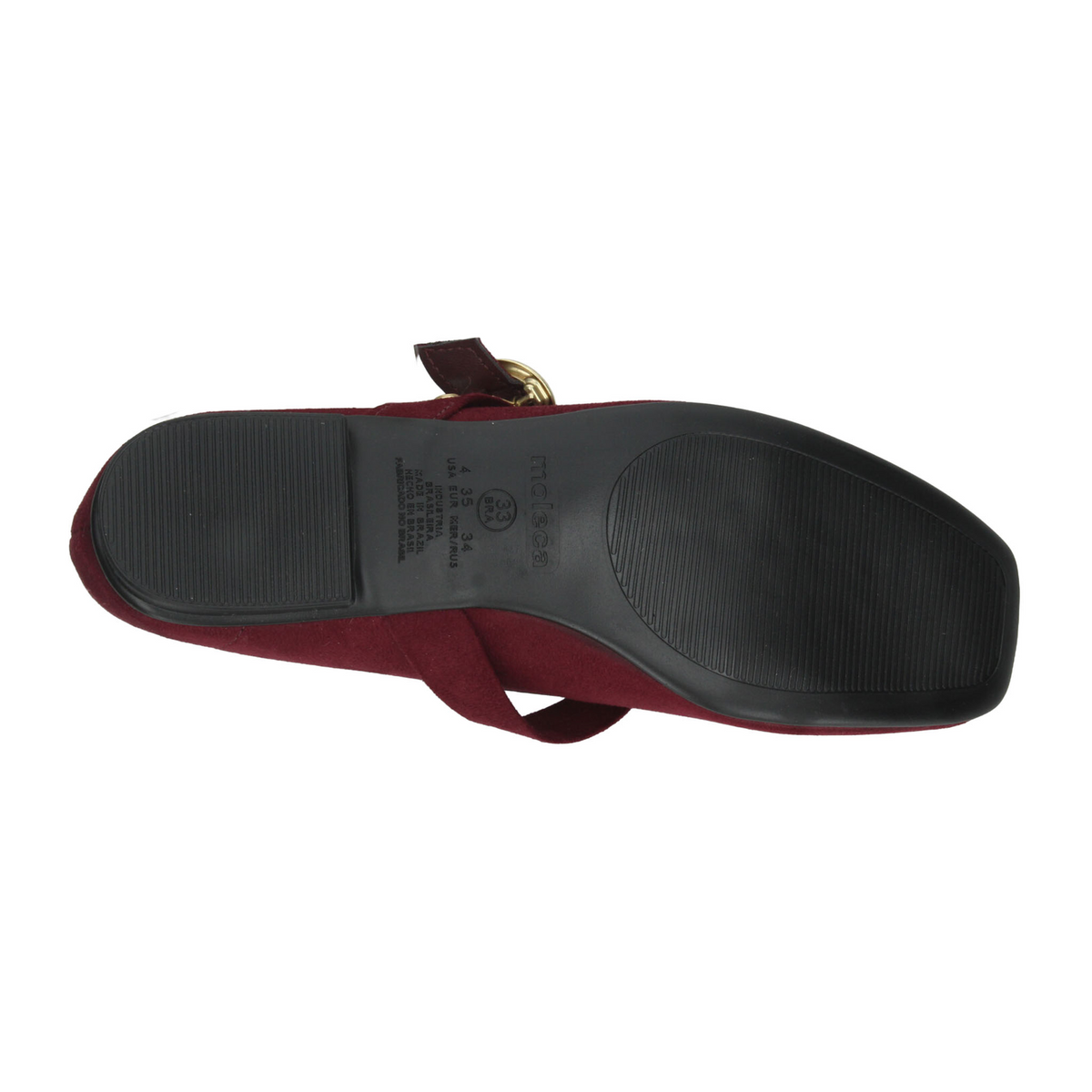 Flats Moleca Dama Rojo Casual Mary Jane Hebilla Mujer, foto 9 de 10