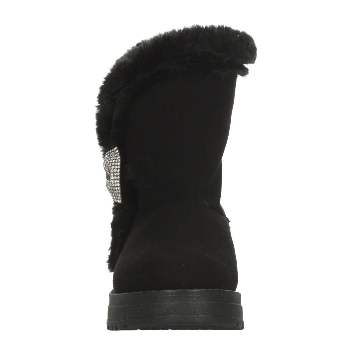 Bota Rojo Cereza Niña Negro Casual Invierno Peluche Infantil T18-22, foto 6 de 10