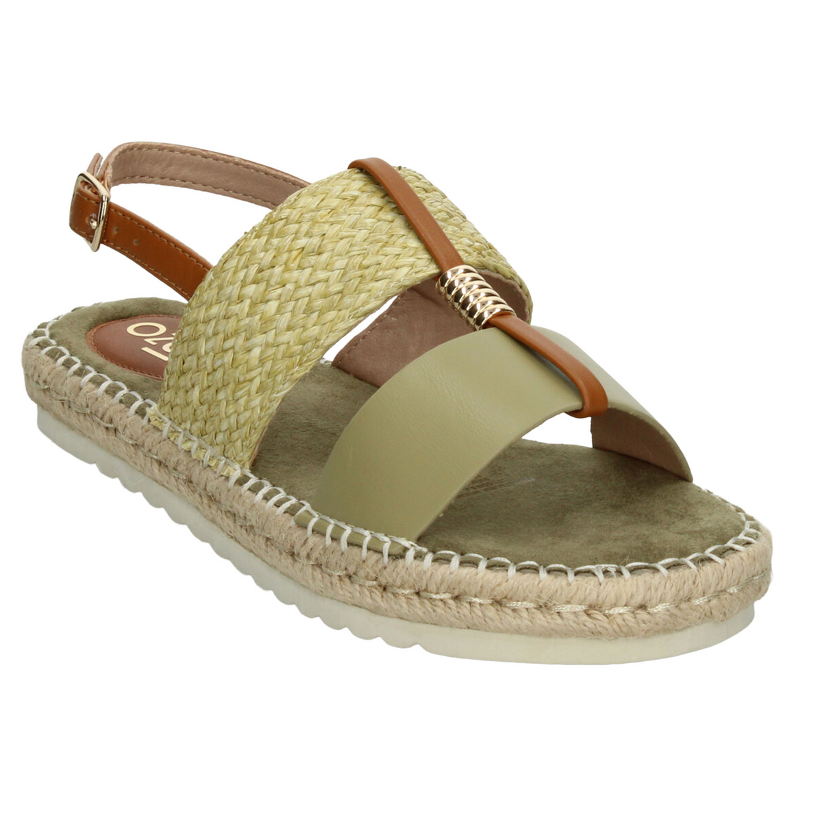 Sandalias Ozono Dama Verde Casual Para Mujer, foto 4 de 10