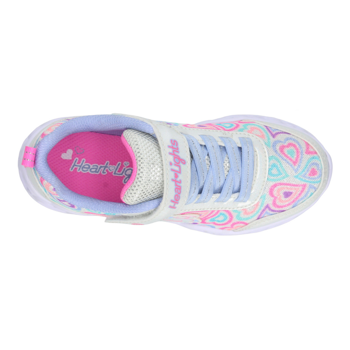 Tenis Skechers Heart Lights Niña Blanco Casual Led Infantil T17-22, foto 8 de 10