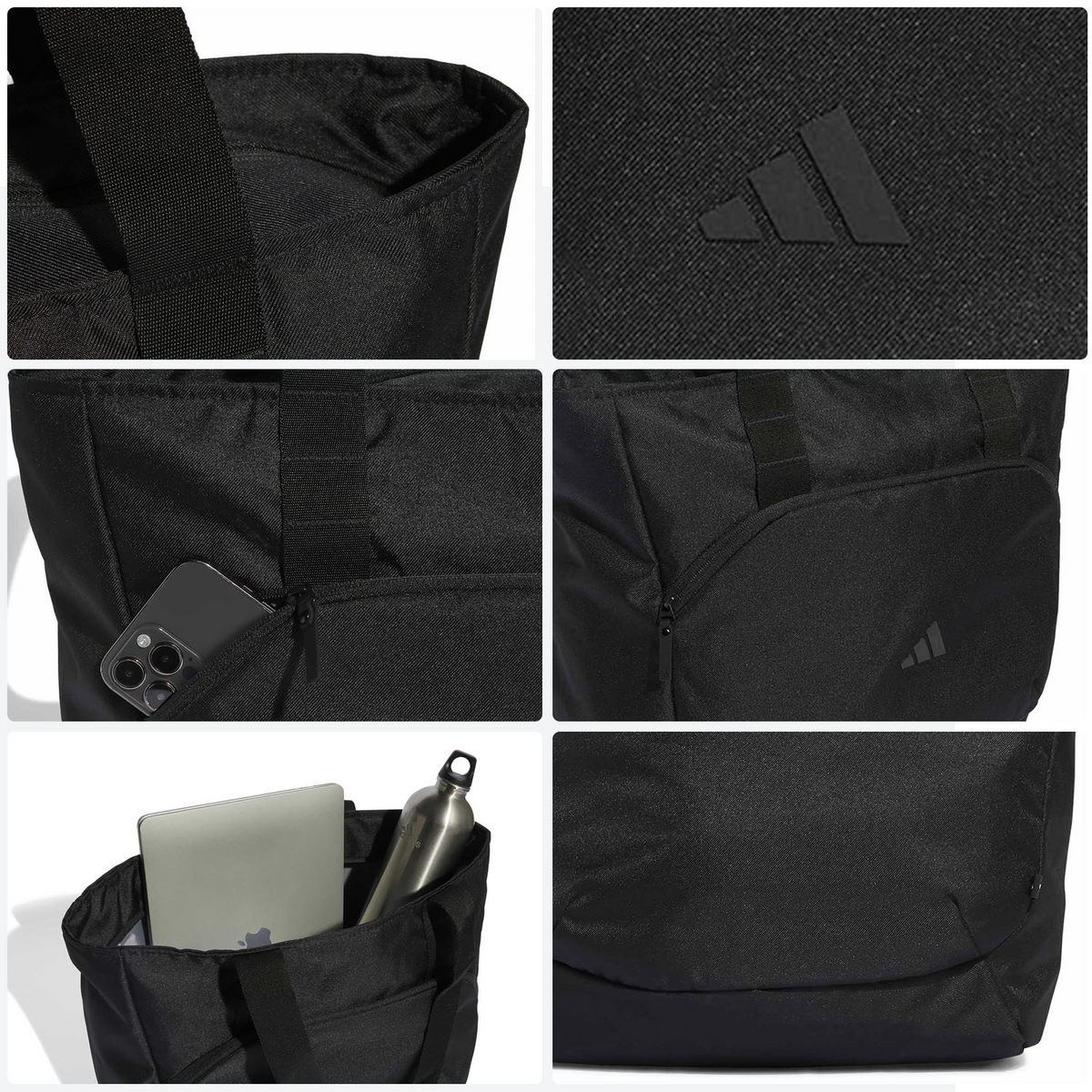 Bolsa Tote Adidas Prime Dama Negra Gym Casual Mujer, foto 8 de 10