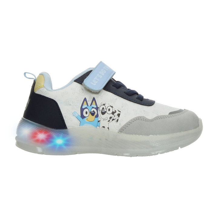 Tenis Bluey Niño Blanco Luz Led Deportivo Infantil T18-22