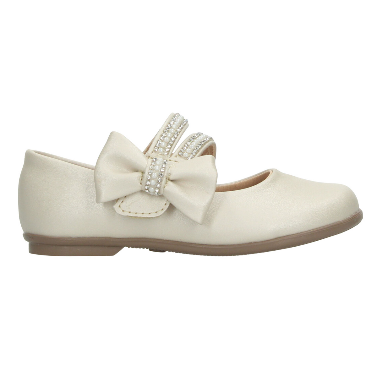 Flat Vavito Niña Beige Ceremonia Formal Infantil T15-18, foto 1 de 10