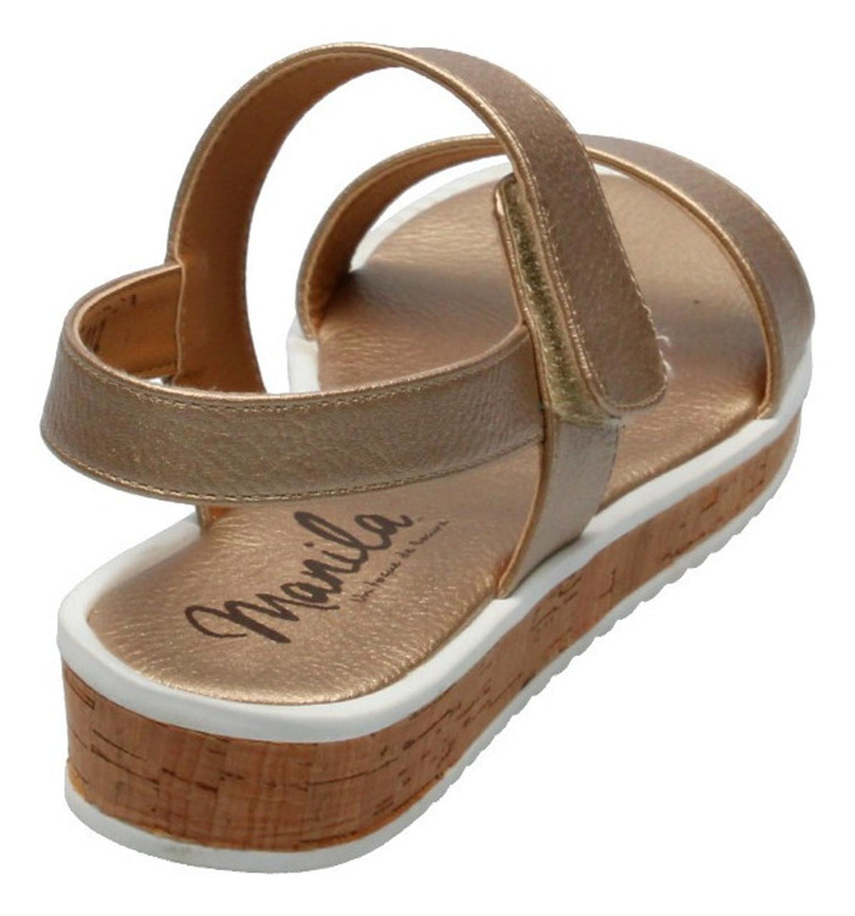 Sandalias Manila Para Mujer 202 Dorado [mla282], foto 4 de 6