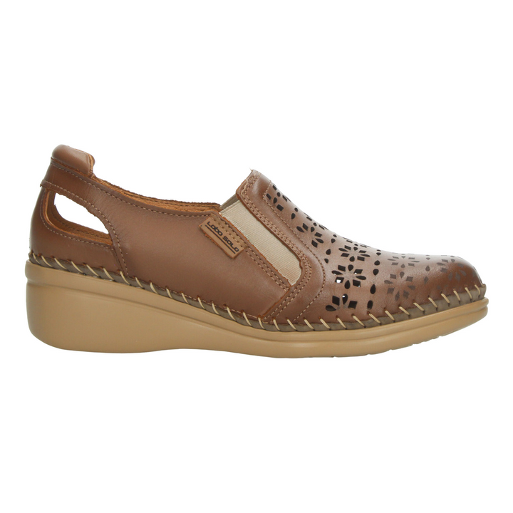 Zapato Lobo Solo Dama Cafe Confort Casual Plataforma Mujer