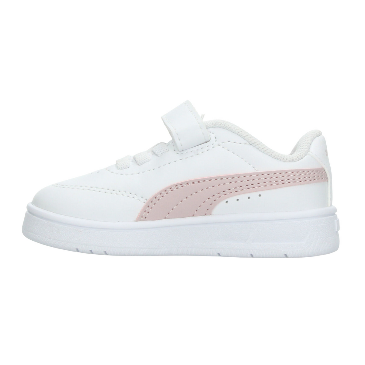 Tenis Puma Court Classic Niña Blanco Casual Infantil T10-17, foto 5 de 10