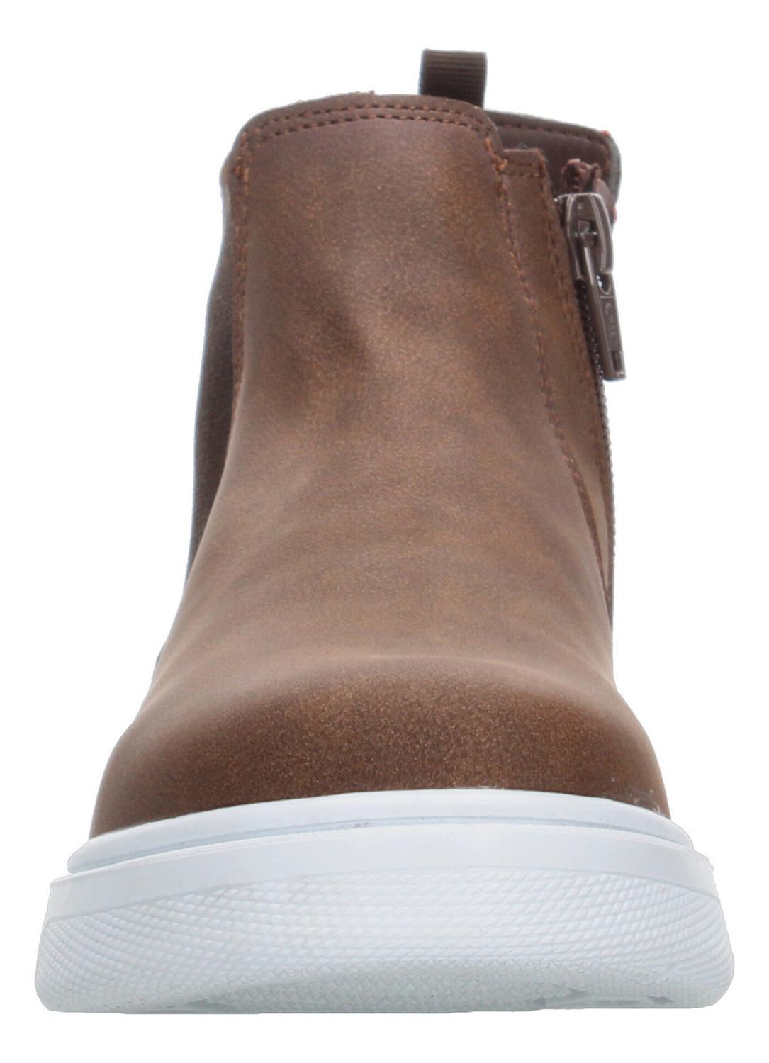 Botas Niño Blasito Café Casual Slip On Chelsea Zipper, foto 6 de 10