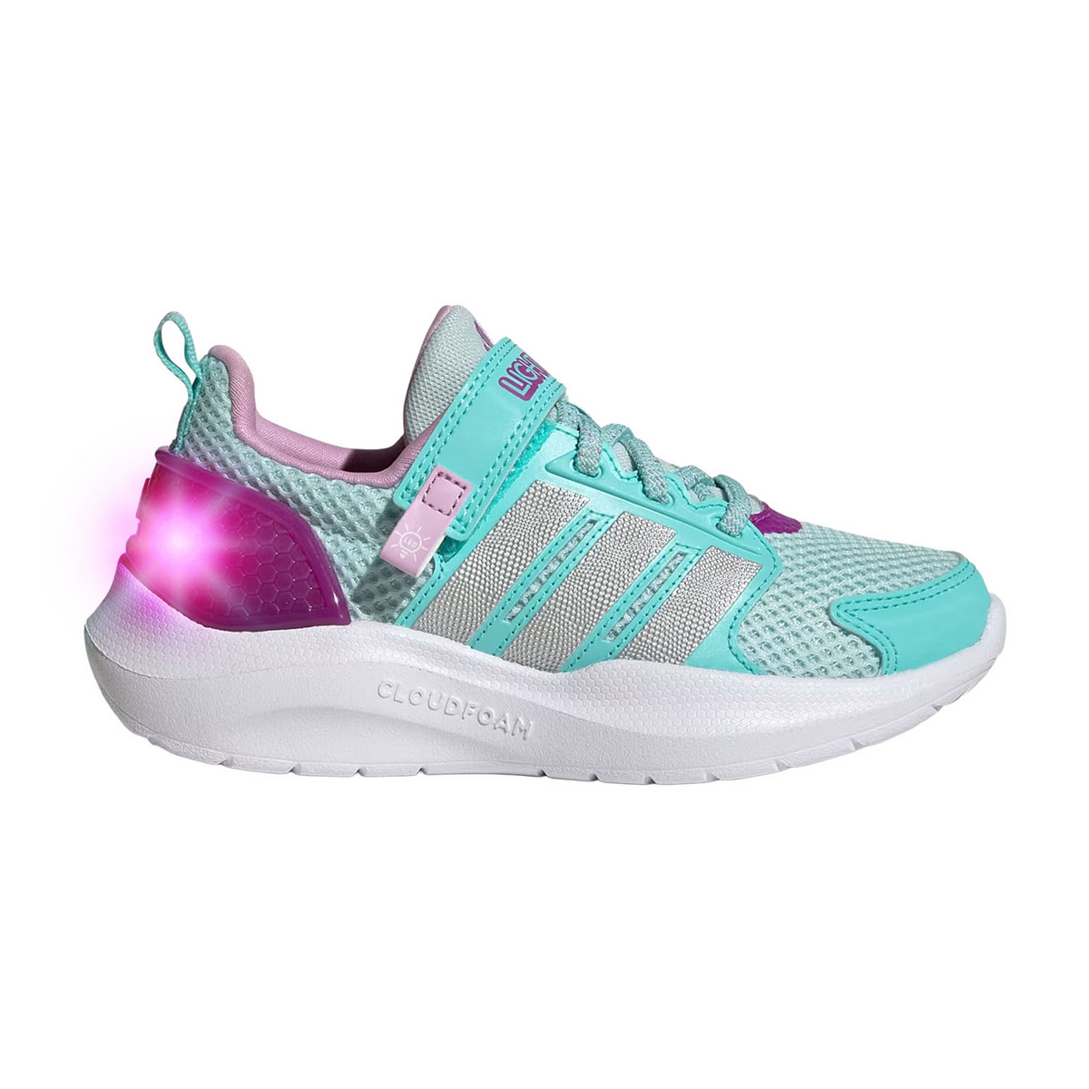 Tenis Adidas Lightorama Niña Azul Deportivo Luz Led Infantil T16-22, foto 9 de 10