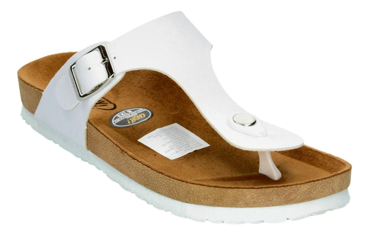 Sandalia Caray Crown Dama Blanco Casual Flip Flop Mujer, foto 2 de 9