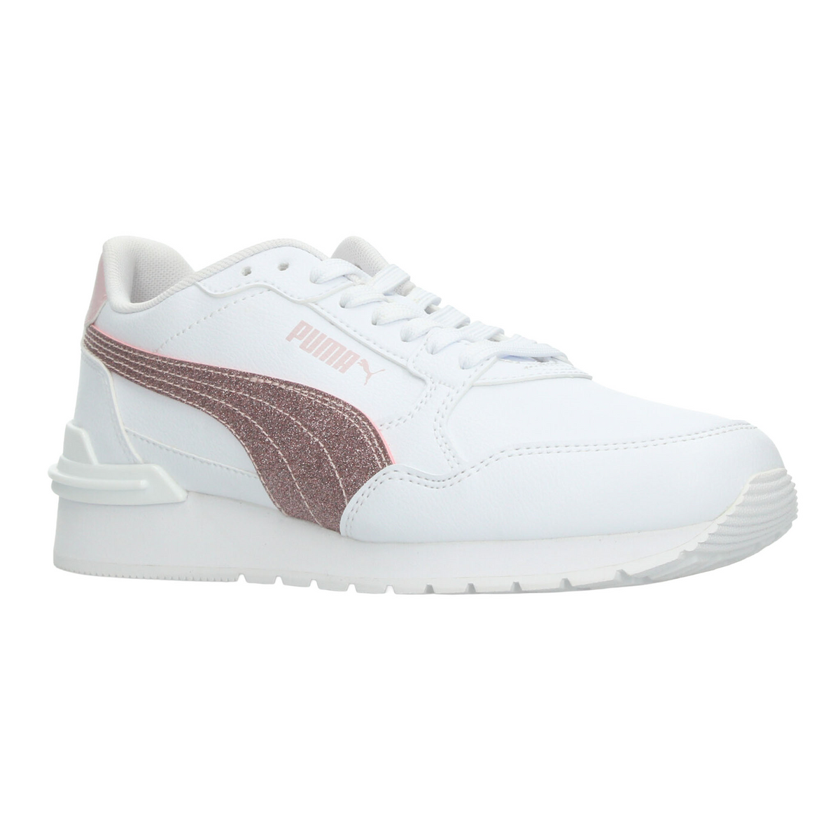 Tenis Puma Runner V4 Niña Blanco Casual Juvenil T22-27, foto 2 de 10