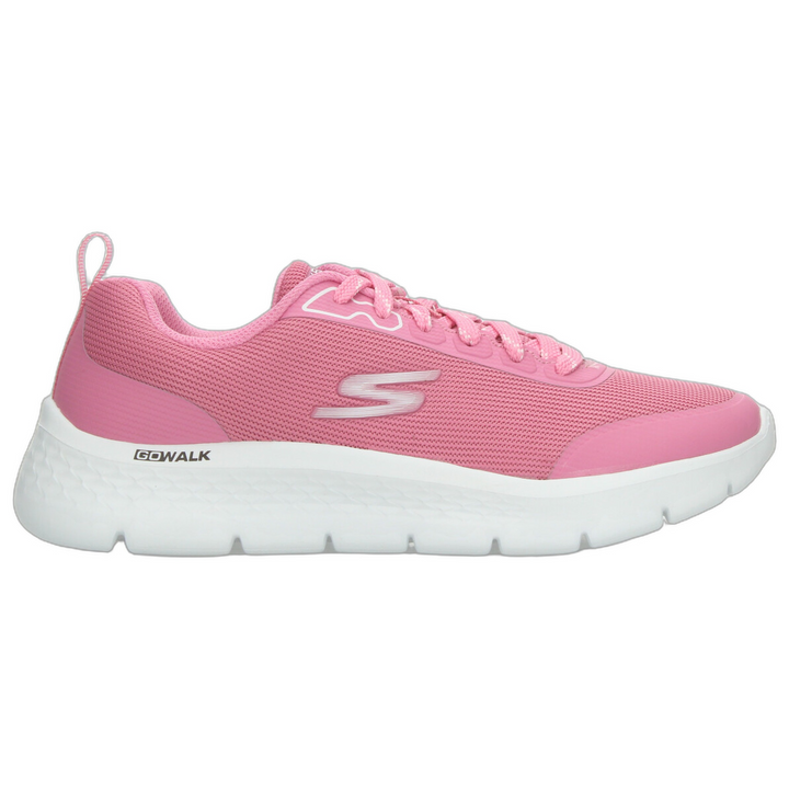 Tenis Skechers Go Walk Dama Rosa Deportivo Cintas Mujer