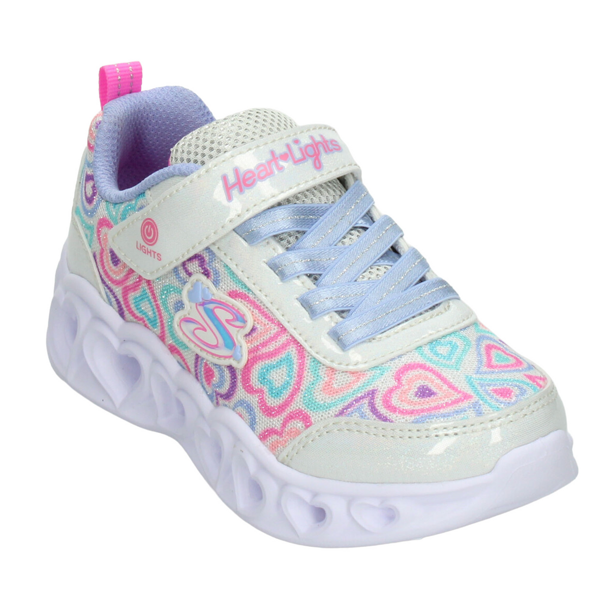 Tenis Skechers Heart Lights Niña Blanco Casual Led Infantil T17-22, foto 4 de 10